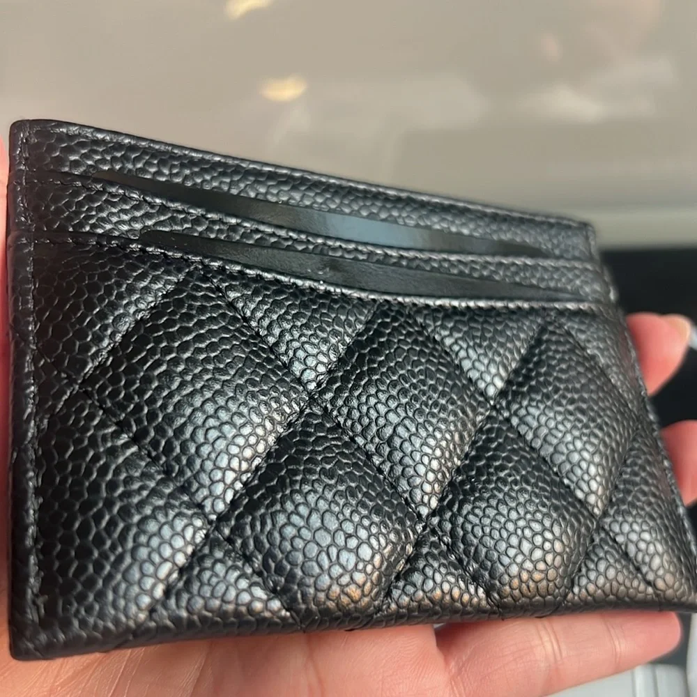 CHANEL Classic Card Holder Quilted Caviar GHW - Picture 5 of 6
